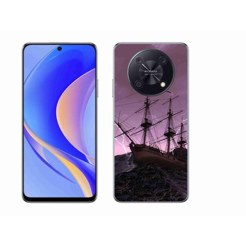 Gél borítás mmCase a Huawei Nova Y90-hez - hajó a viharban