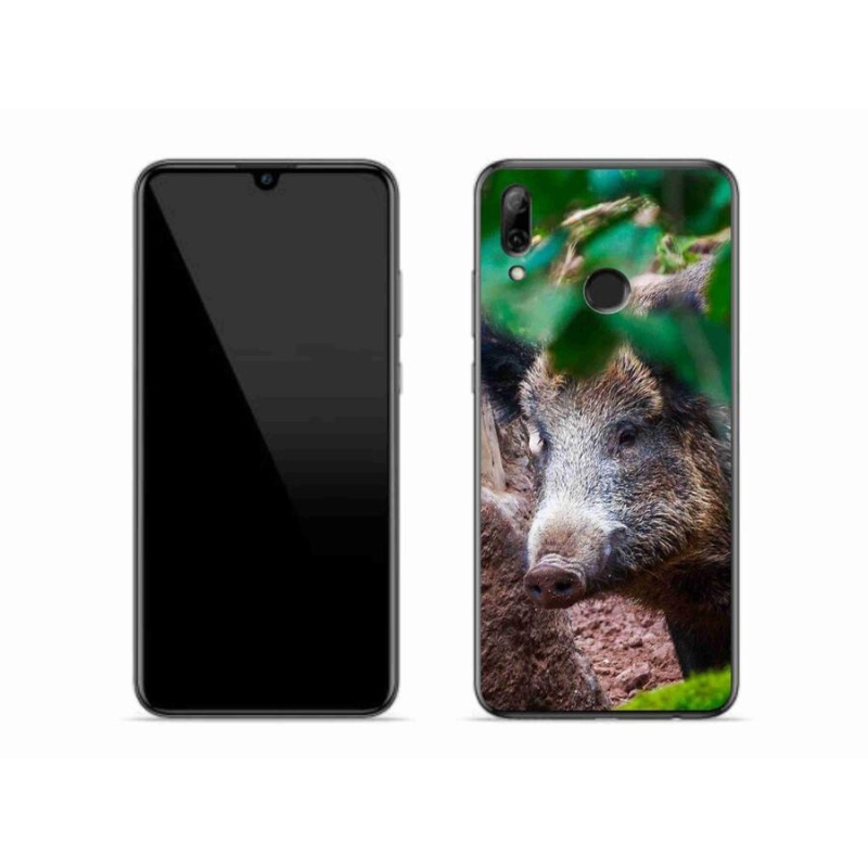 Gél borító mmCase a mobil Huawei P Smart (2019) - vaddisznóhoz