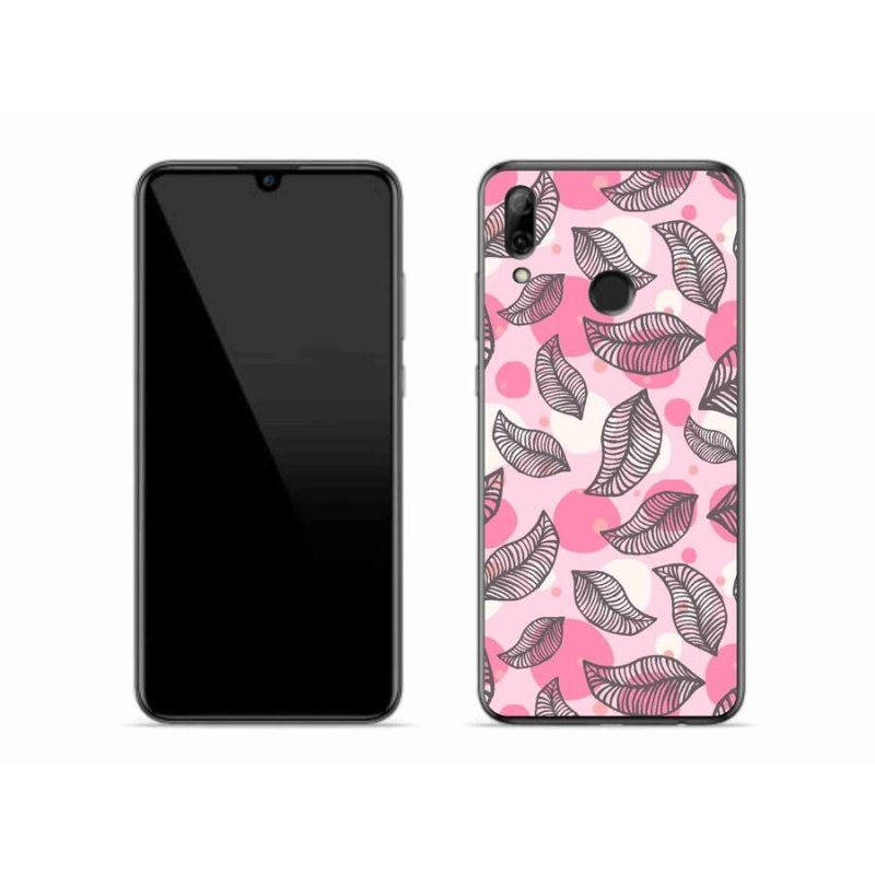 Gél borító mmCase a mobil Huawei P Smart (2019) - rajzfilm hulló levelek