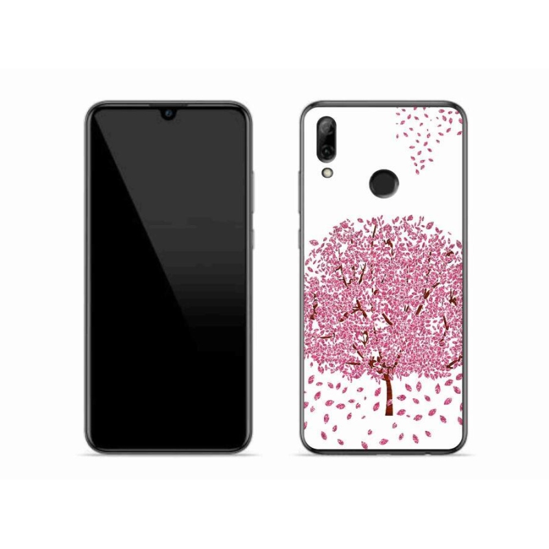 Gél borító mmCase a mobil Huawei P Smart (2019) - rajzfilmfa levelekkel