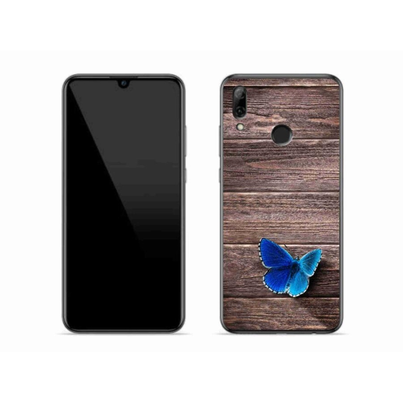 Gél borító mmCase mobiltelefonhoz Huawei P Smart (2019) - kék pillangó 1