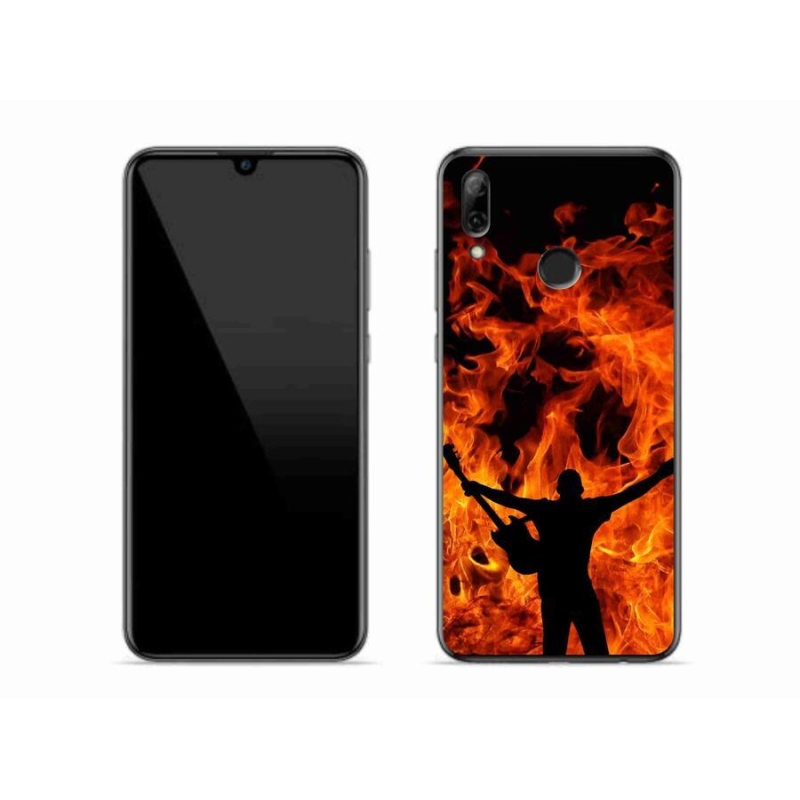 Gél burkolat mmCase mobil Huawei P Smart (2019) - zenész és a tűz