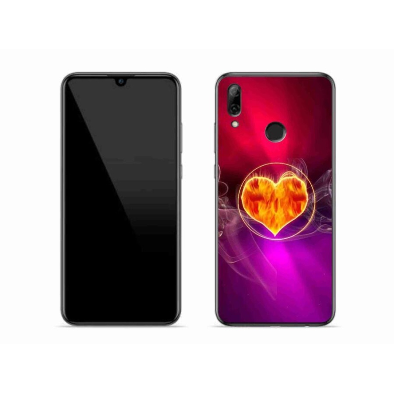 Gél borító mmCase a mobil Huawei P Smart (2019) - tűzszív