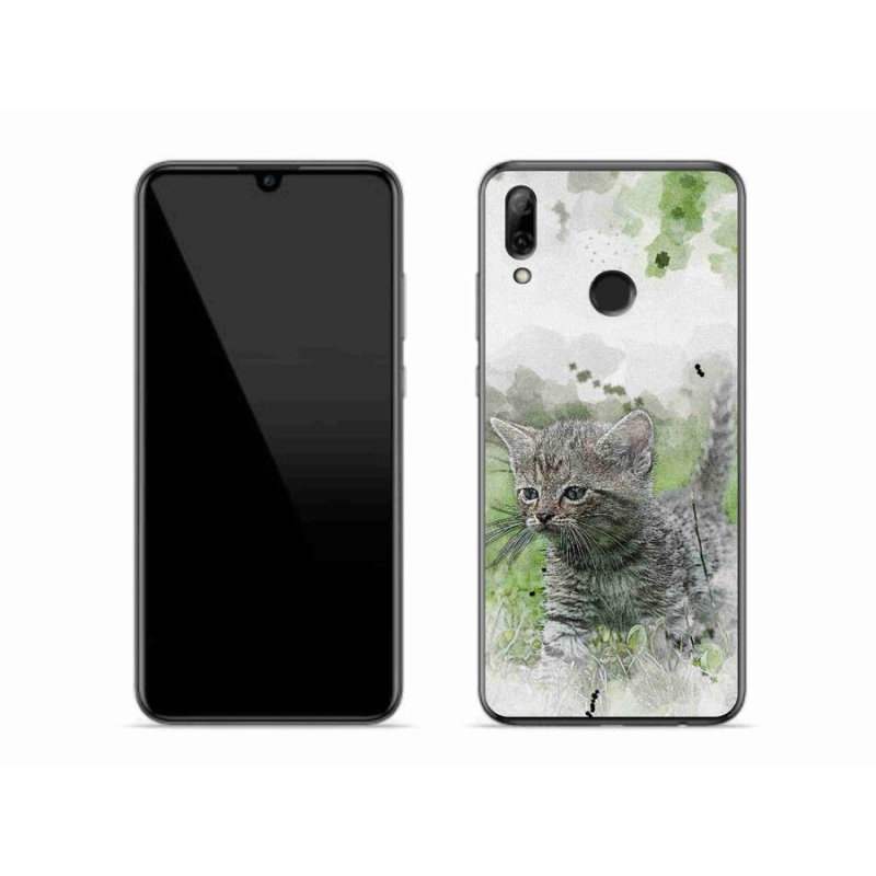 Gél borító mmCase a mobil Huawei P Smart (2019) - aranyos cica 1
