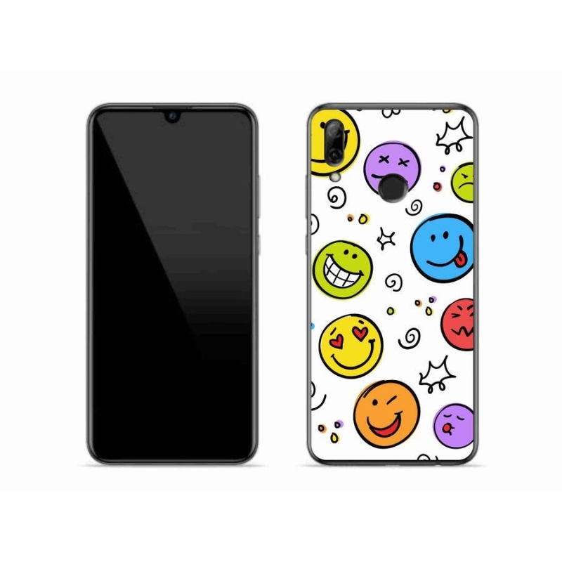 Gél borító mmCase a Huawei P Smart (2019) számára - smiley-k