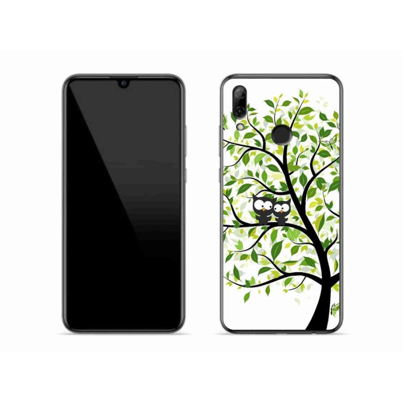 Gél borító mmCase mobil Huawei P Smart (2019) - baglyok a fán