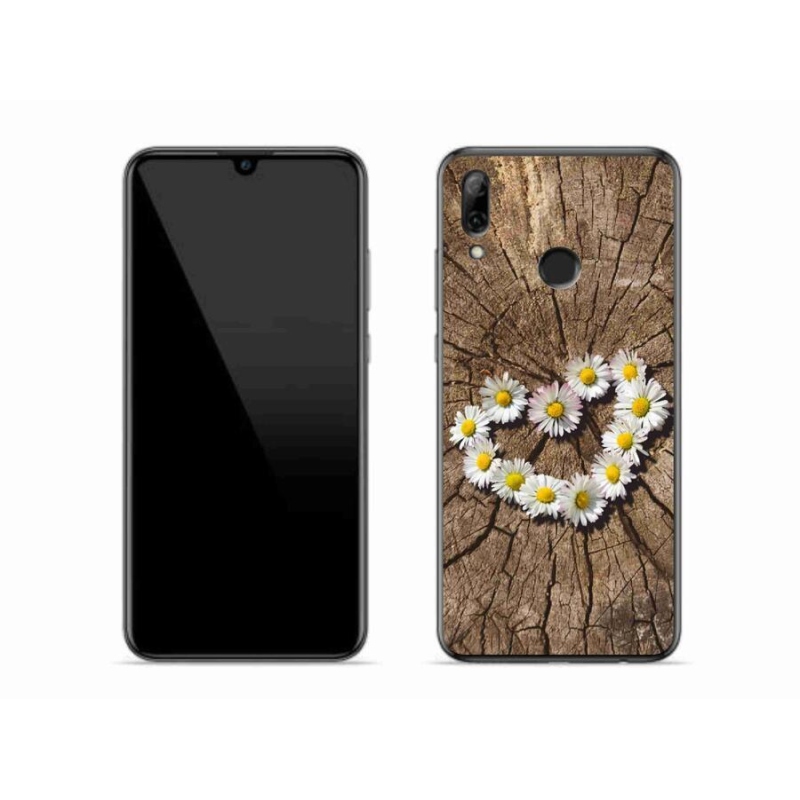 Gél borító mmCase a mobil Huawei P Smart (2019) - margaréták szíve