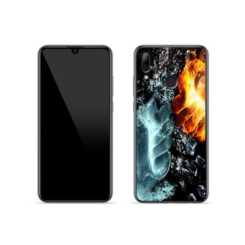 Gél borítás mmCase a Huawei P Smart (2019) - víz és tűz