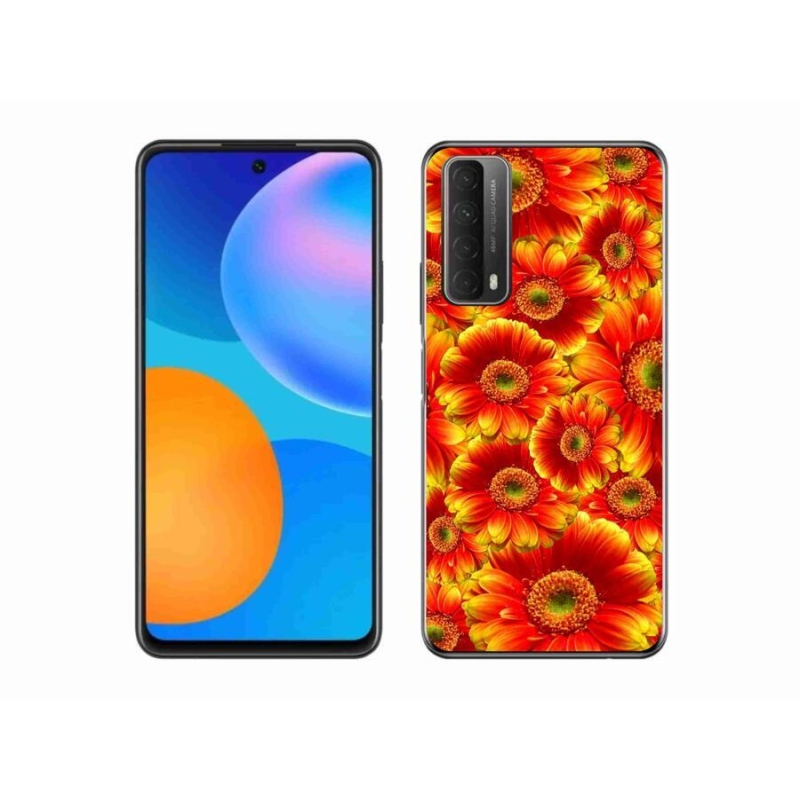 Gél védőhuzat mmCase mobiltelefonhoz Huawei P Smart (2021) - gerbera 1