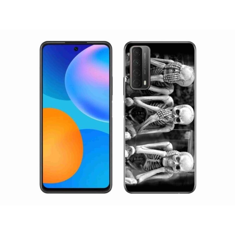Gél borító mmCase a mobil Huawei P Smart (2021) - csontvázakhoz