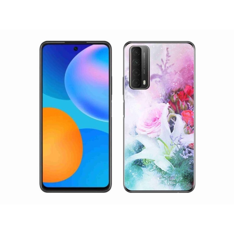 Gél borító mmCase mobiltelefonhoz Huawei P Smart (2021) - virágok 4