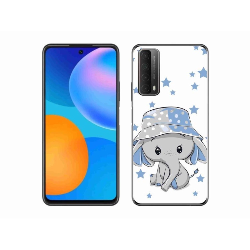 Gél védőhuzat mmCase a Huawei P Smart (2021) - kék elefánthoz