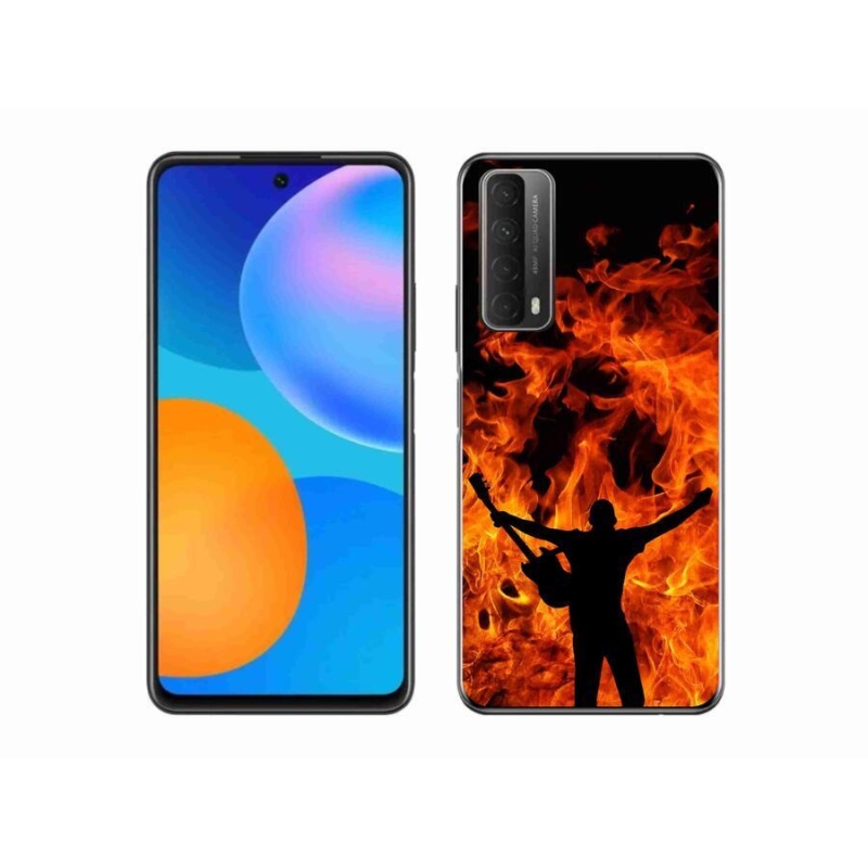 Gél borító mmCase a mobil Huawei P Smart (2021) - zenész és a tűz