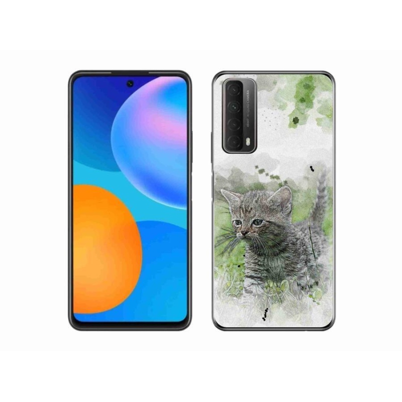 Gél borító mmCase mobiltelefonhoz Huawei P Smart (2021) - aranyos cica 1