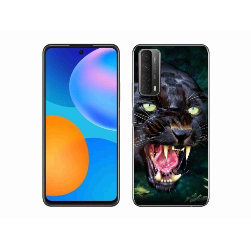 Gél borítás mmCase a Huawei P Smart (2021) - dühös fekete párduchoz