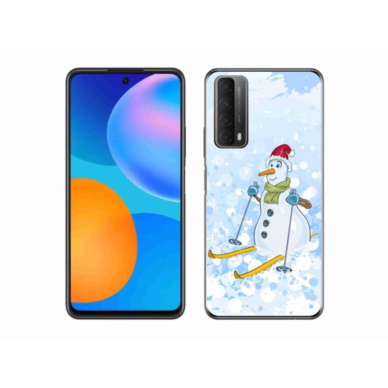 Gél védőhuzat mmCase a Huawei P Smart (2021) - hóemberhez