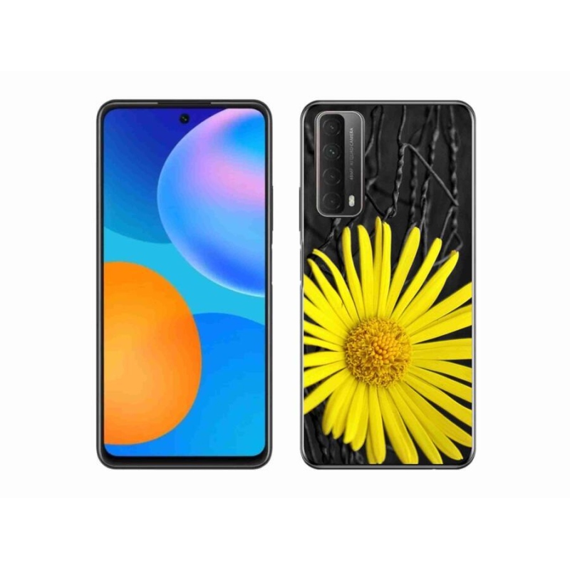 Gél védőhuzat mmCase Huawei P Smart (2021) - sárga virág