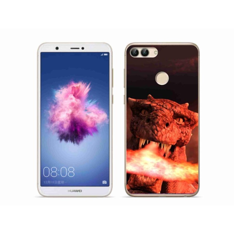 Gél borítás mmCase mobil Huawei P Smart - sárkány
