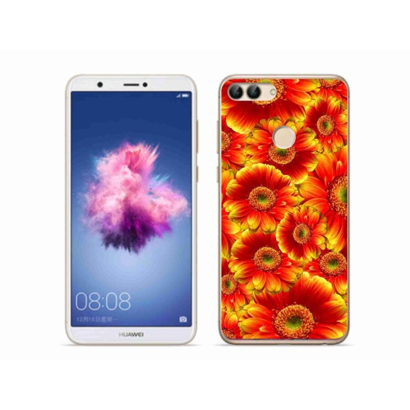 Gél borító mmCase mobil Huawei P Smart - gerbera 1