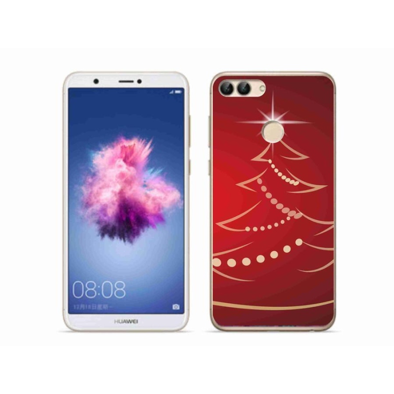 Gél borító mmCase mobil Huawei P Smart - karácsonyfa karikatúra