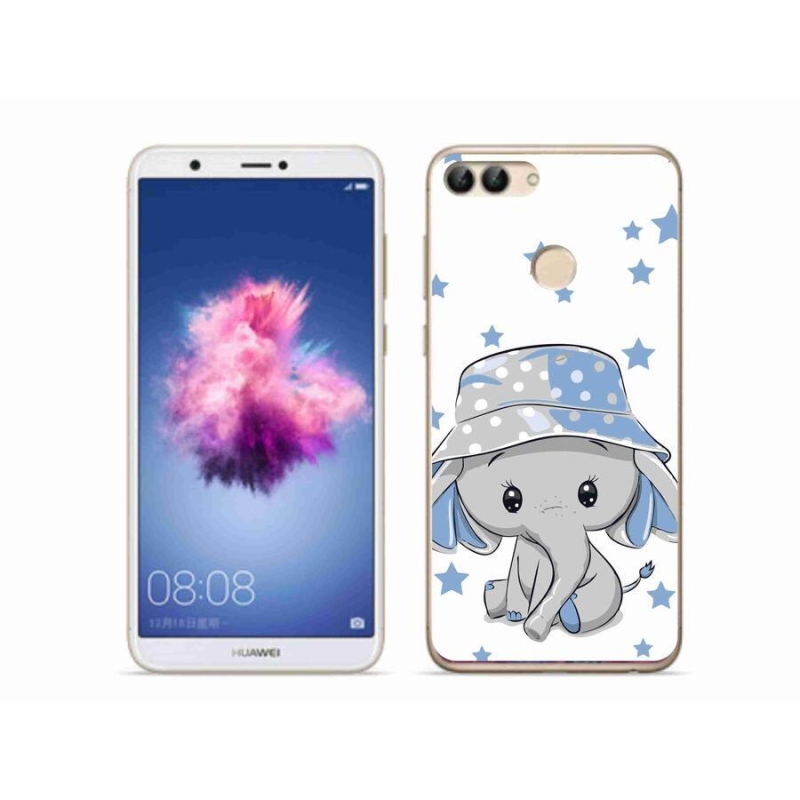 Gél borítás mmCase a Huawei P Smarthoz - kék elefánt