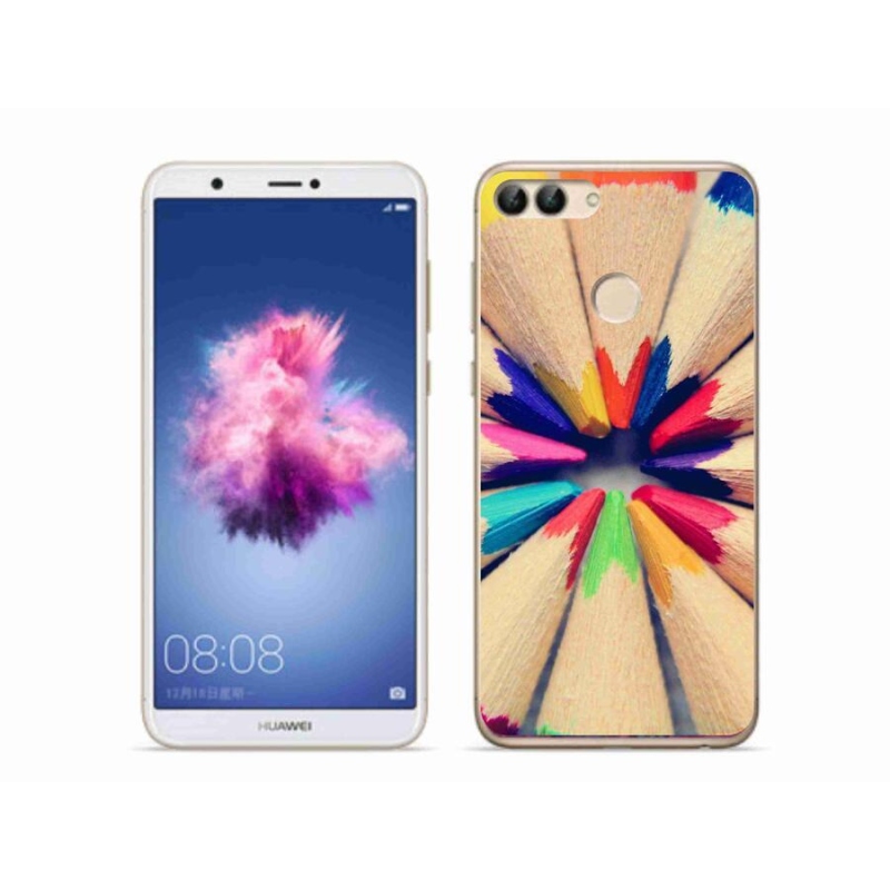 Gél borító mmCase a Huawei P Smarthoz - zsírkréták
