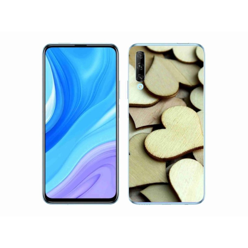 Gél borítás mmCase a Huawei P Smart Pro (2019) számára - fából készült szívek