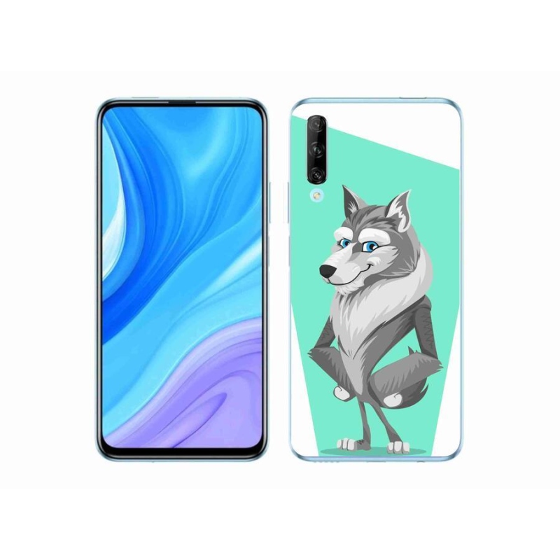 Gél borító mmCase mobil Huawei P Smart Pro (2019) - rajzfilm farkas