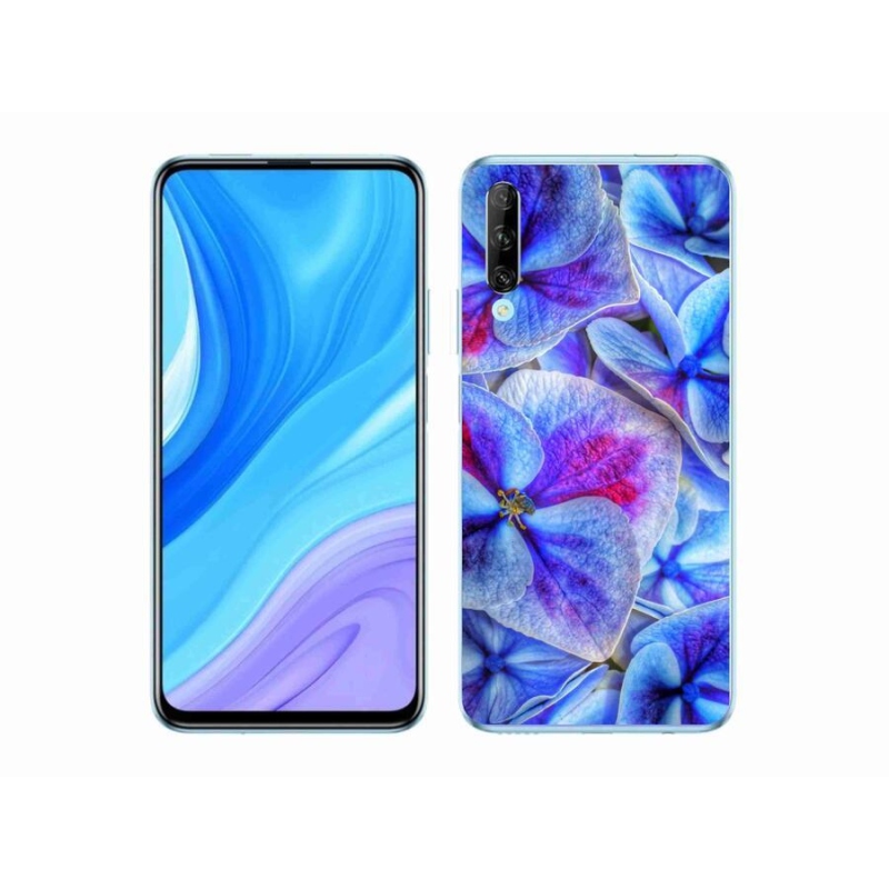 Gél borító mmCase mobiltelefonhoz Huawei P Smart Pro (2019) - kék virágok 1