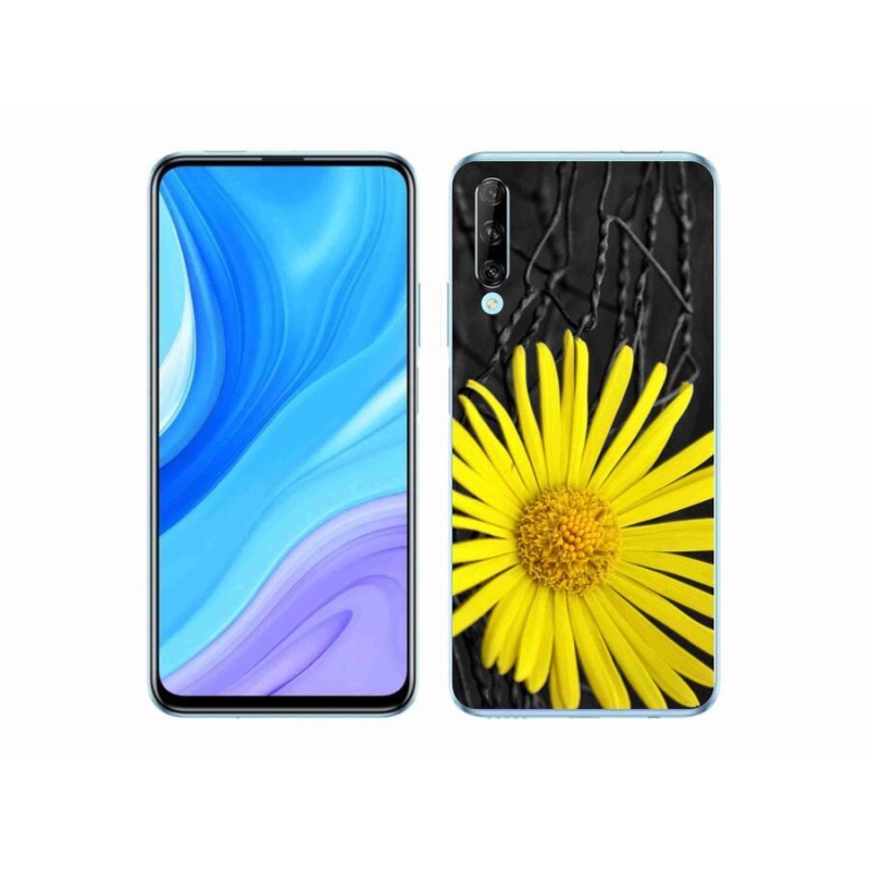 Gél védőhuzat mmCase a Huawei P Smart Pro (2019) számára - sárga virág