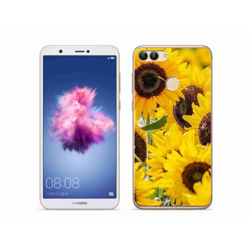 Zselés borítás mmCase a Huawei P Smarthoz - Napraforgó