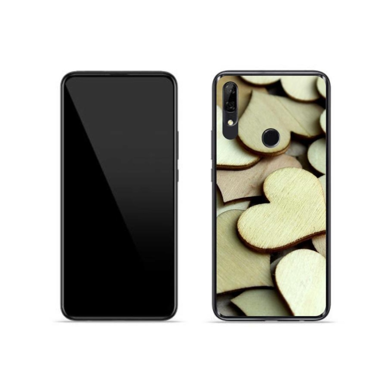 Gél borítás mmCase a Huawei P Smart Z készülékhez - fából készült szívek