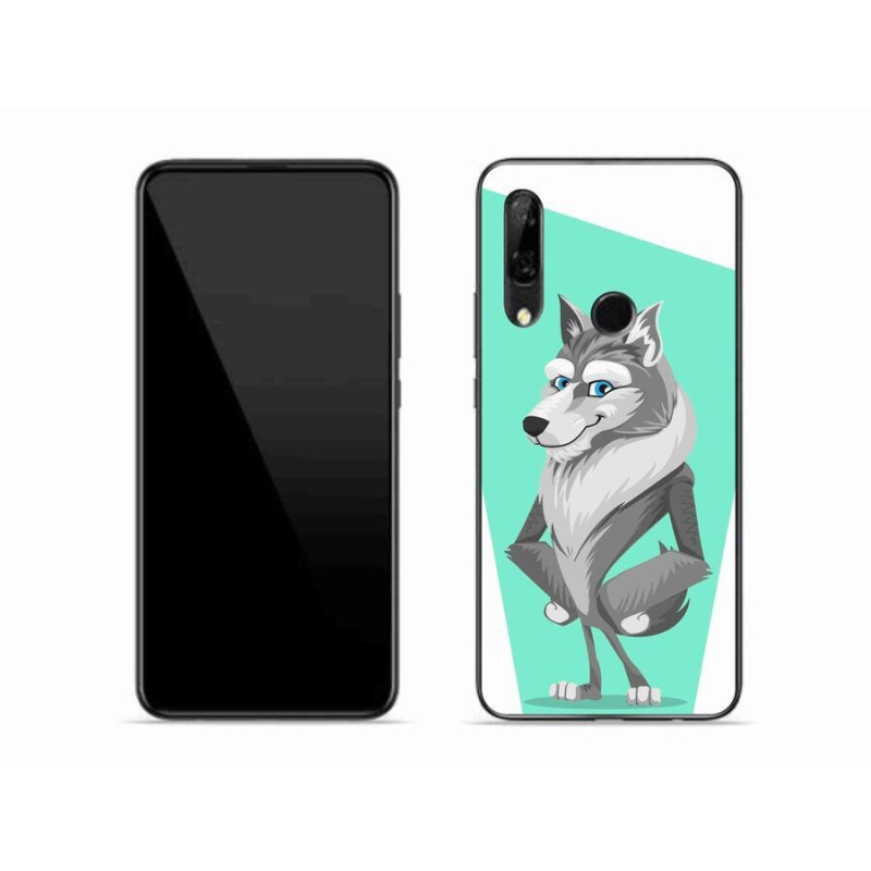 Gél borító mmCase a mobil Huawei P Smart Z - rajzfilm farkashoz