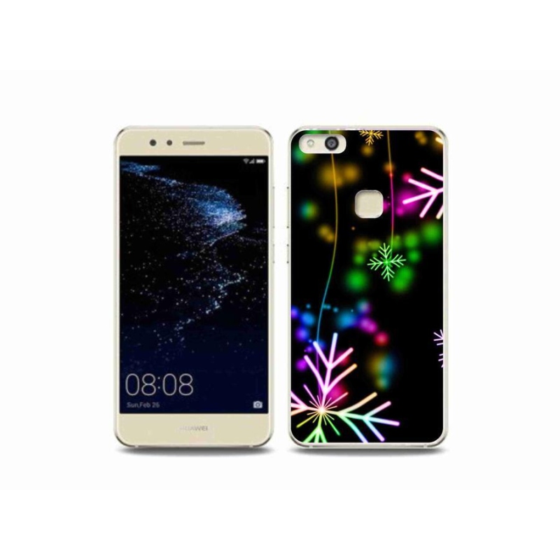 Gél borító mmCase a mobiltelefonon Huawei P10 Lite - színes pelyhek