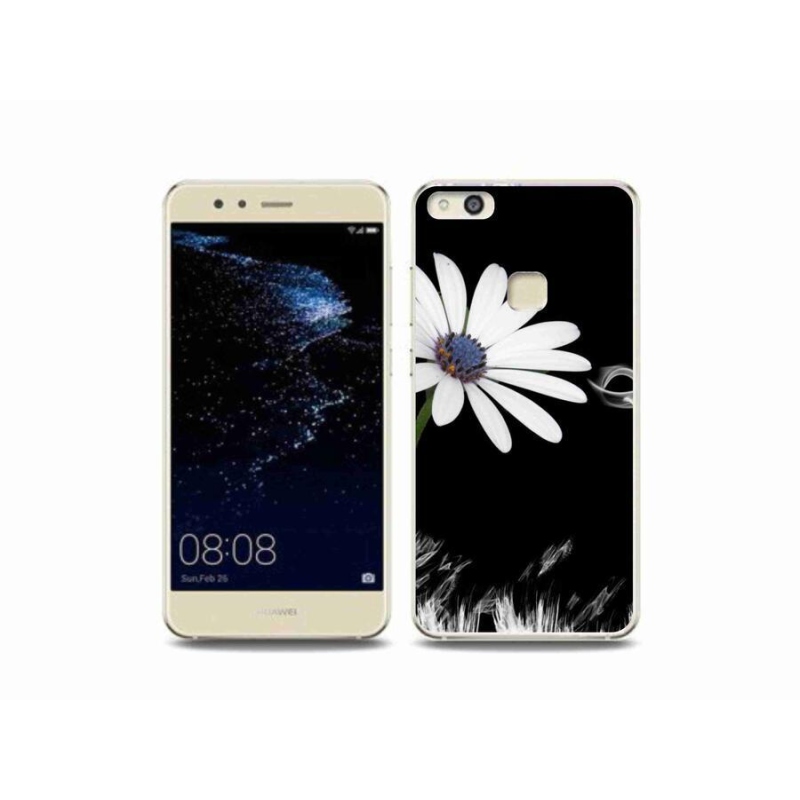 Gél borítás mmCase a Huawei P10 Lite készülékhez - fehér virág