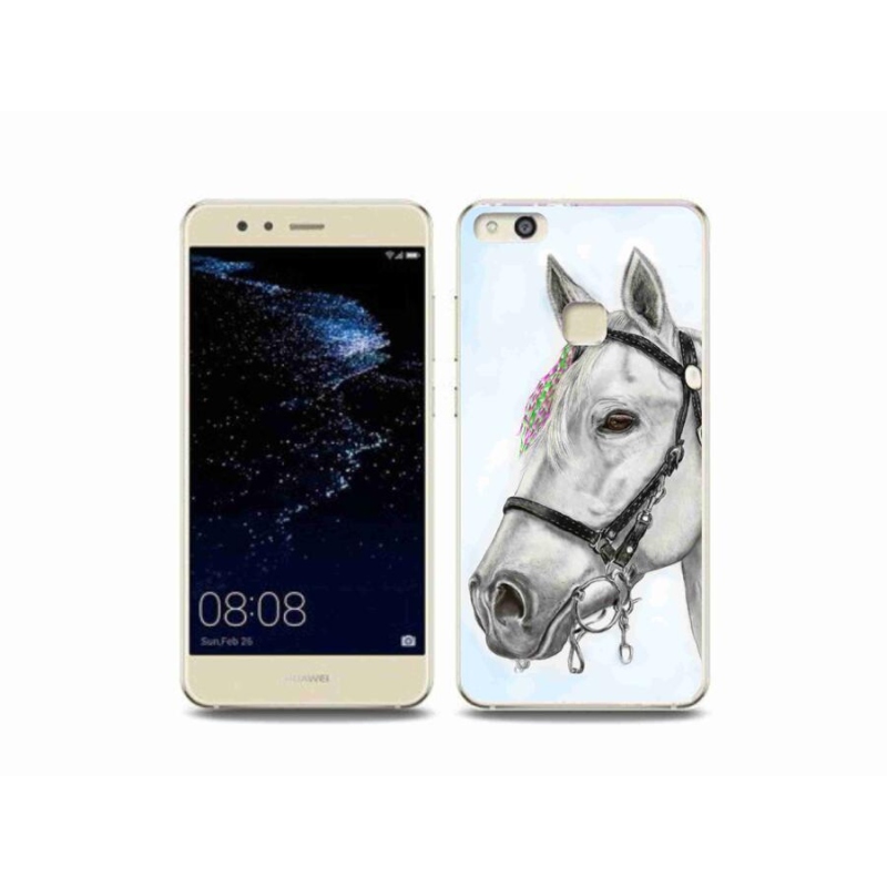 Zselés borítás mmCase a Huawei P10 Lite készülékhez - fehér ló 1