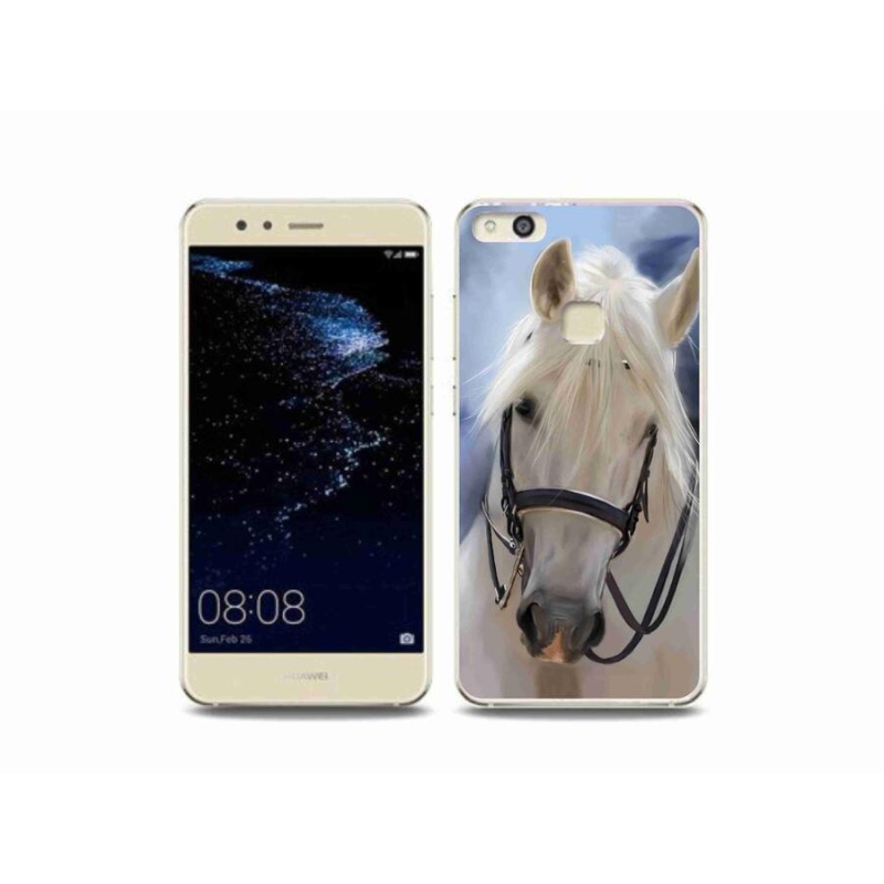 Gél borítás mmCase a Huawei P10 Lite készülékhez - fehér ló