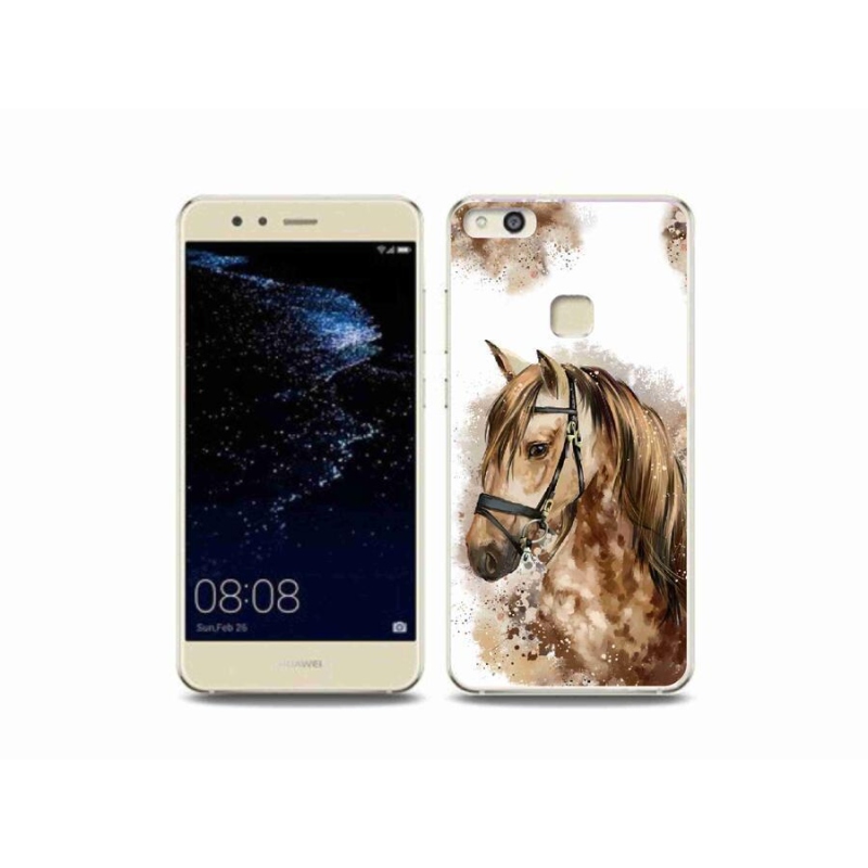 Zselés borítás mmCase a Huawei P10 Lite készülékhez - barna rajzfilm ló