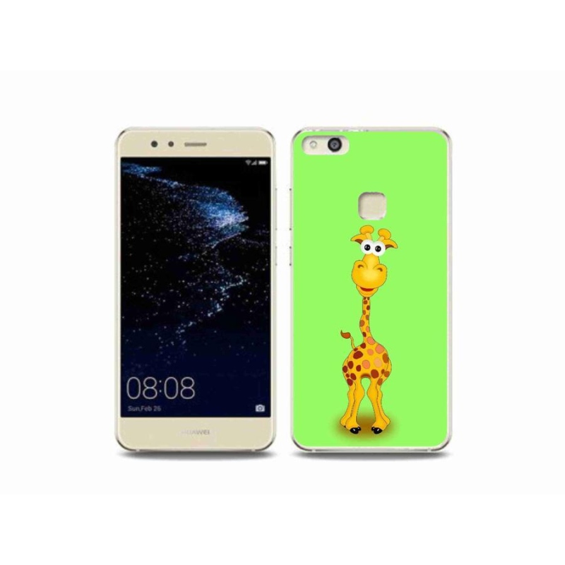Gél borítás mmCase mobil Huawei P10 Lite - rajzfilm zsiráfhoz