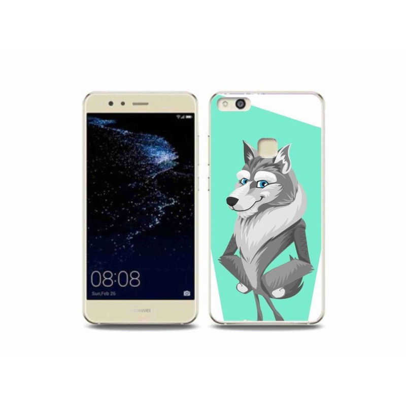 Gél borítás mmCase a mobil Huawei P10 Lite készülékhez - rajzfilm farkas