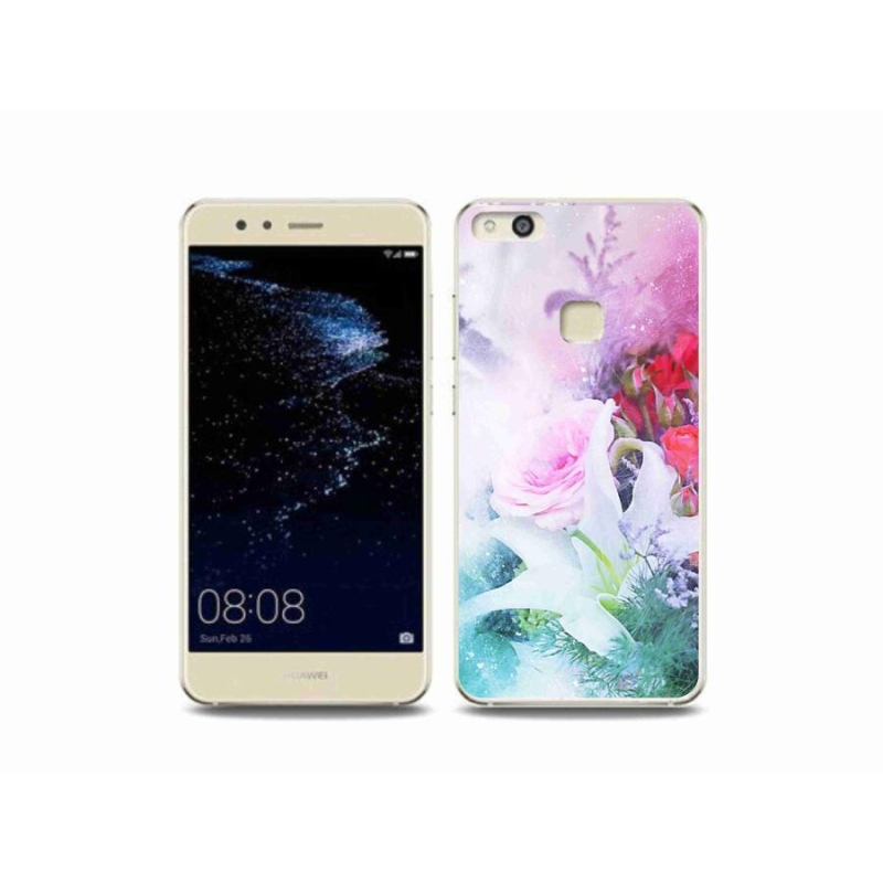 Gél borító mmCase a mobil Huawei P10 Lite - virágok 4