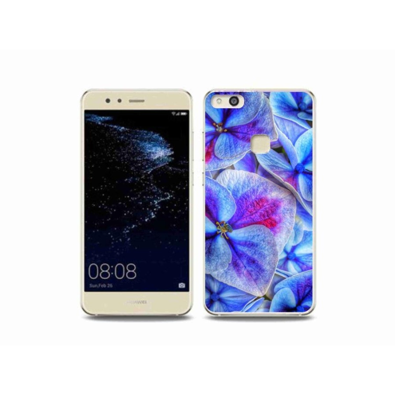 Gél borító mmCase mobiltelefonhoz Huawei P10 Lite - kék virágok 1