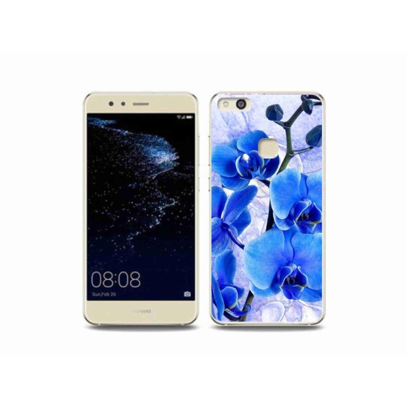 Gél borító mmCase mobiltelefonhoz Huawei P10 Lite - kék virágok