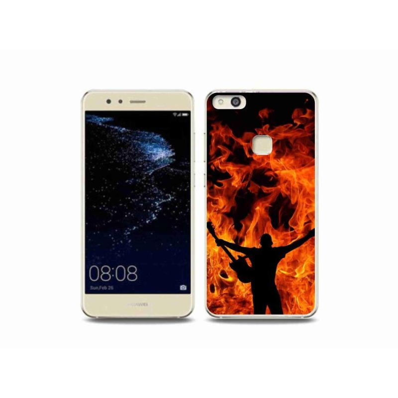 Gél borító mmCase mobil Huawei P10 Lite - zenész és tűz