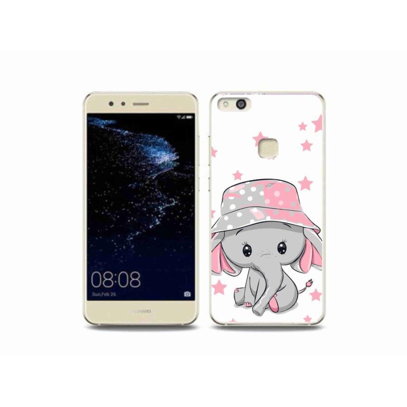 Gél borítás mmCase a Huawei P10 Lite készülékhez - rózsaszín elefánt