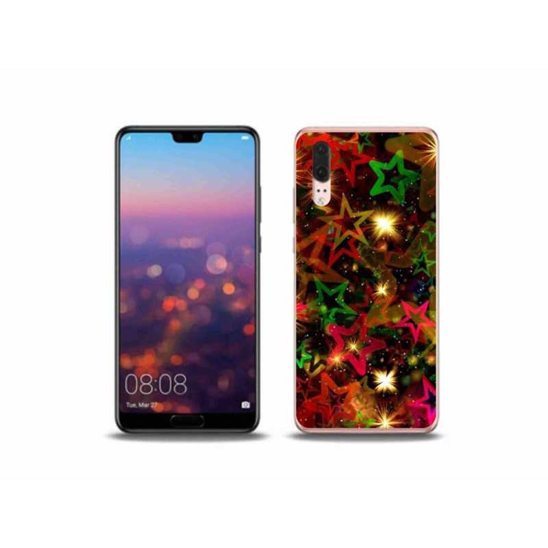 Gél borítás mmCase a Huawei P20 készülékhez - színes csillagok