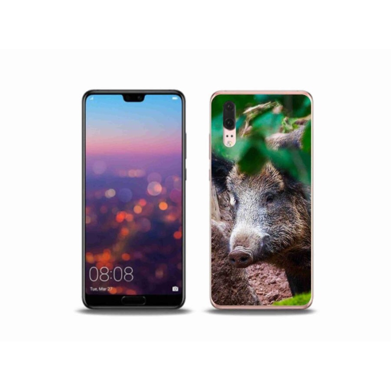 Gél borítás mmCase a Huawei P20 készülékhez - vaddisznó