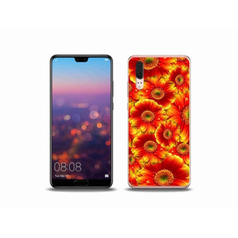 Gél borítás mmCase mobil Huawei P20 - gerbera 1