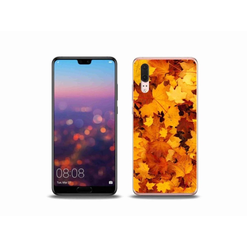 Gél borítás mmCase a Huawei P20 készülékhez - juharlevelek