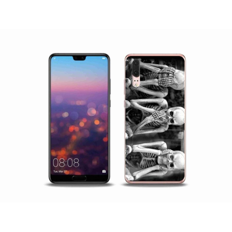 Gél borítás mmCase a Huawei P20 készülékhez - csontvázak